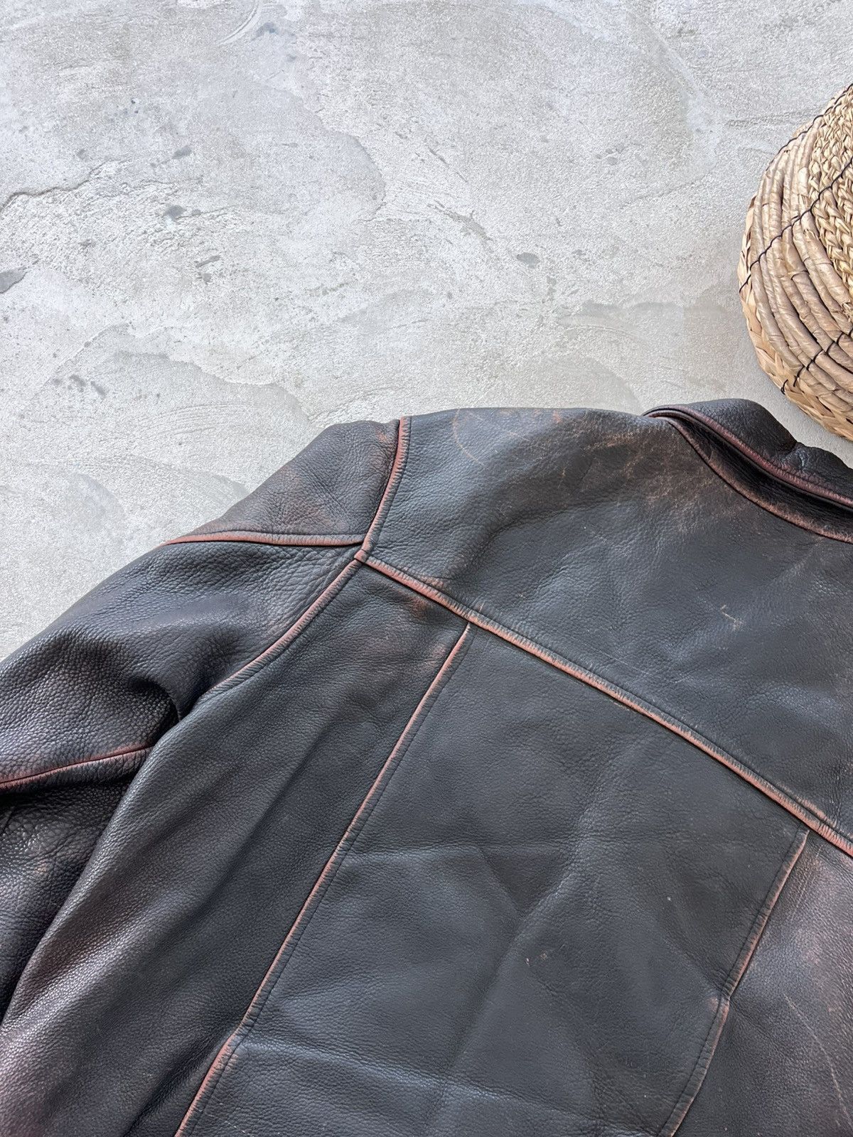 Genuine Leather Hype Vintage Coach Black Red Leather Bomber Jacket Y2K Sk8 Size US XL / EU 56 / 4 - 16 Thumbnail