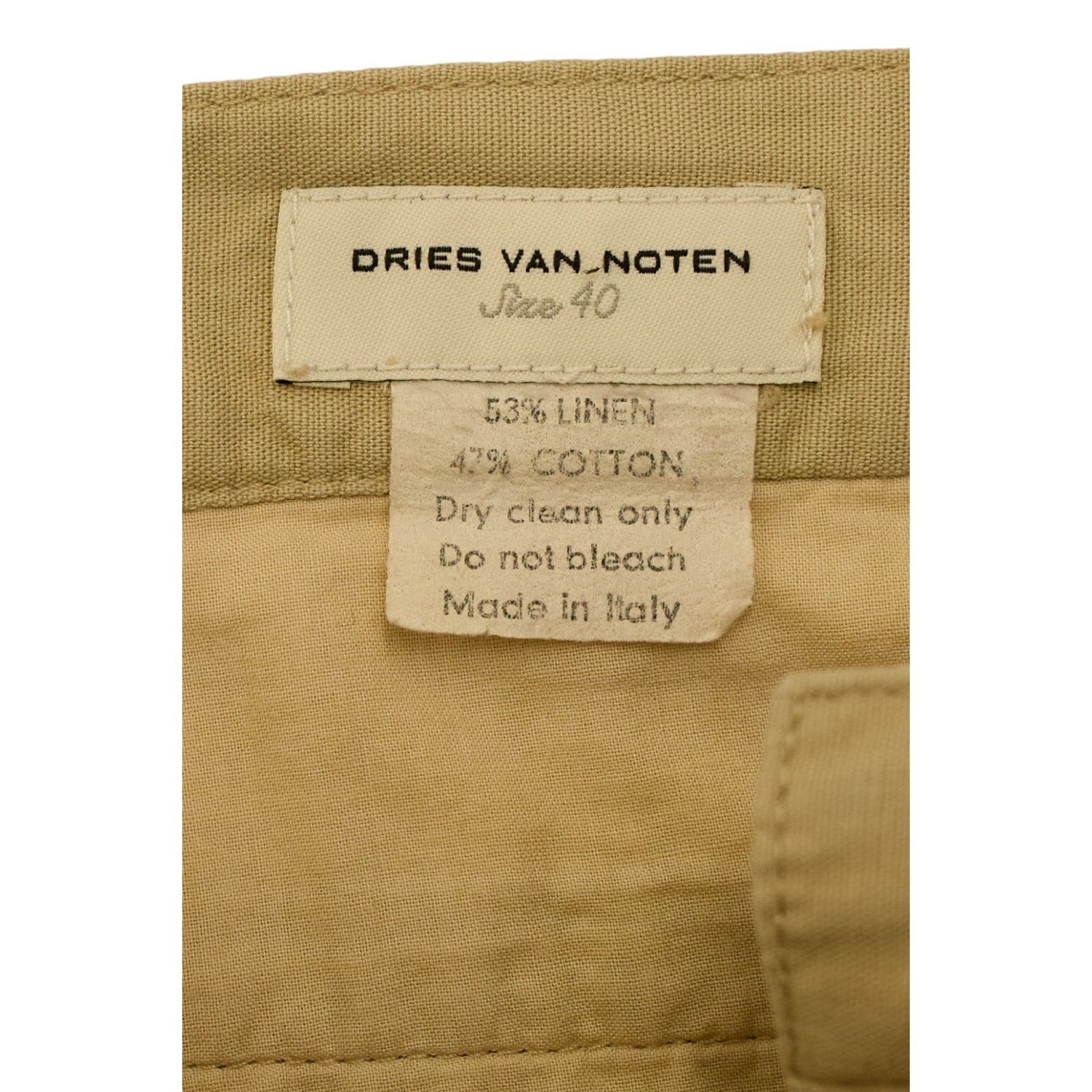 Dries Van Noten Linen Cotton Trousers Size 27" / US 4 / IT 40 - 4 Thumbnail