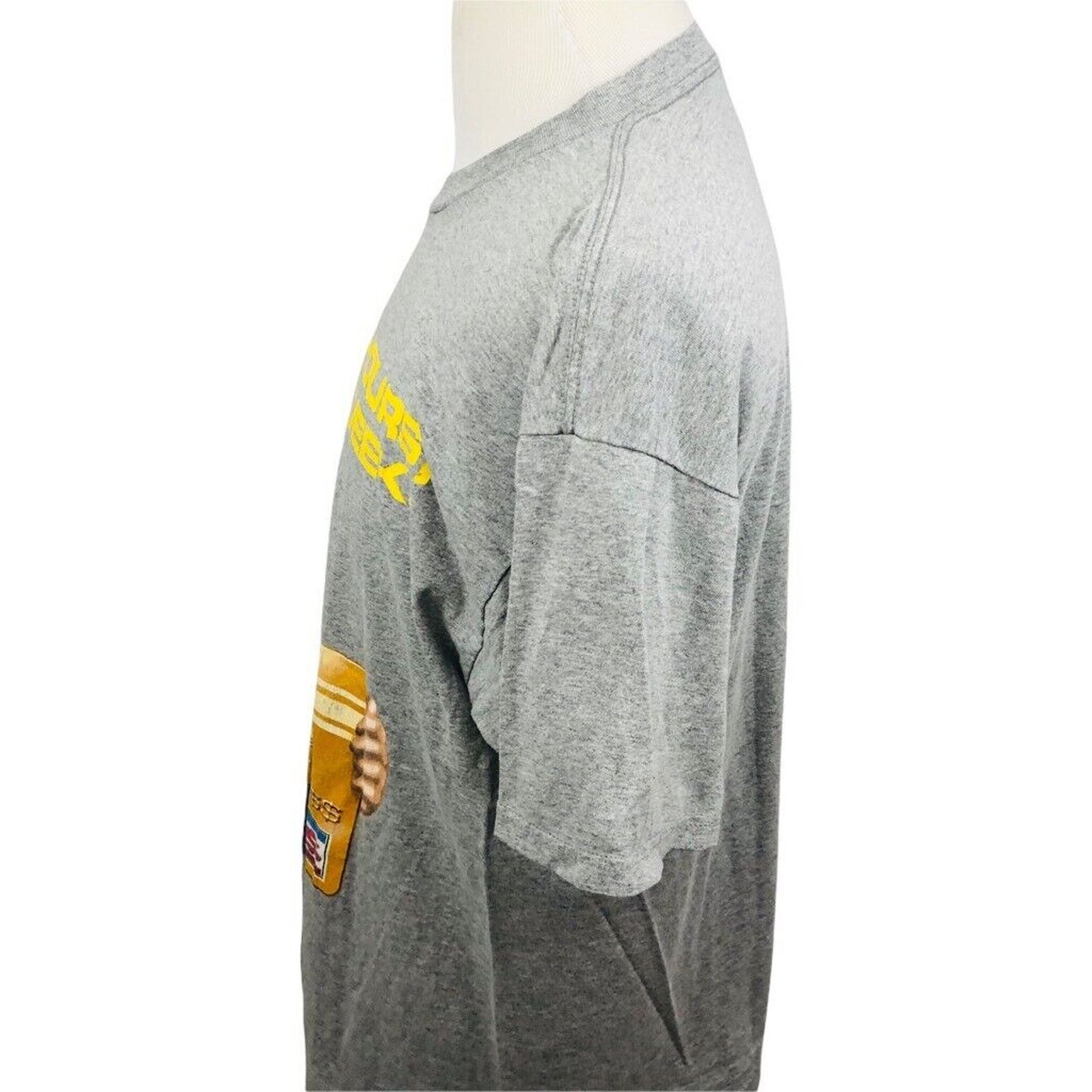 Delta Open 24 Hours Bank Of Dad Vintage T Shirt Gray Heathered XL Size US XL / EU 56 / 4 - 3 Thumbnail