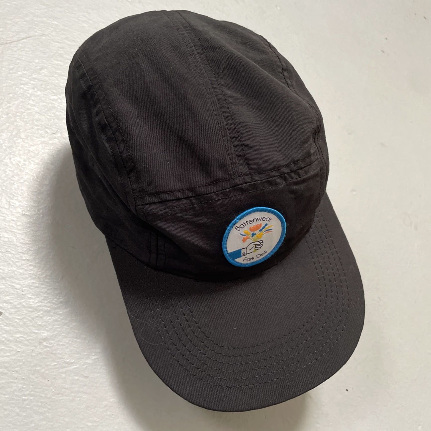 Battenwear BATTENWEAR x Park Deli 5 Panel Skateboarding Camp Cap Made In USA Unisex Adults One Size Black USA Streetwear Heritage Cap Mens Womens Size US M / EU 48-50 / 2 - 2 Thumbnail