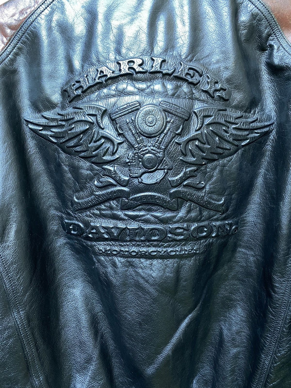 Harley Davidson Harley Davidson Motorcycle Leather Bomber Jacket Rare Find! Size US L / EU 52-54 / 3 - 10 Thumbnail