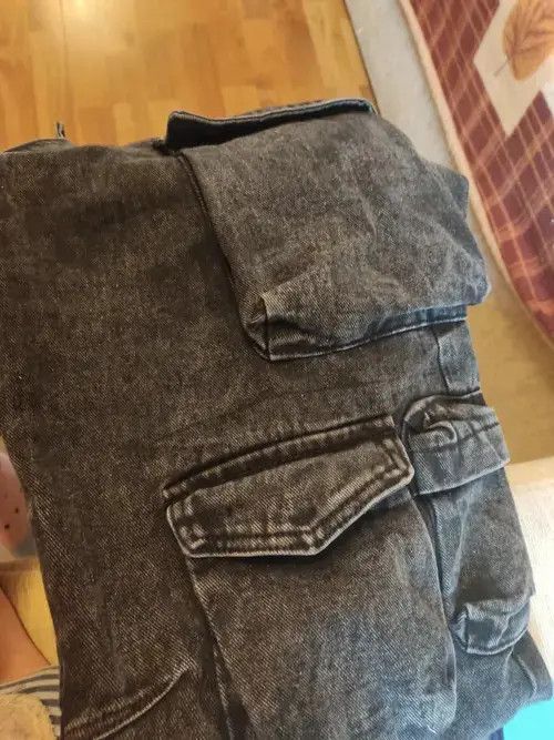 Designer Minimalistic denim pants with multiple pockets. Size US 30 / EU 46 - 3 Thumbnail