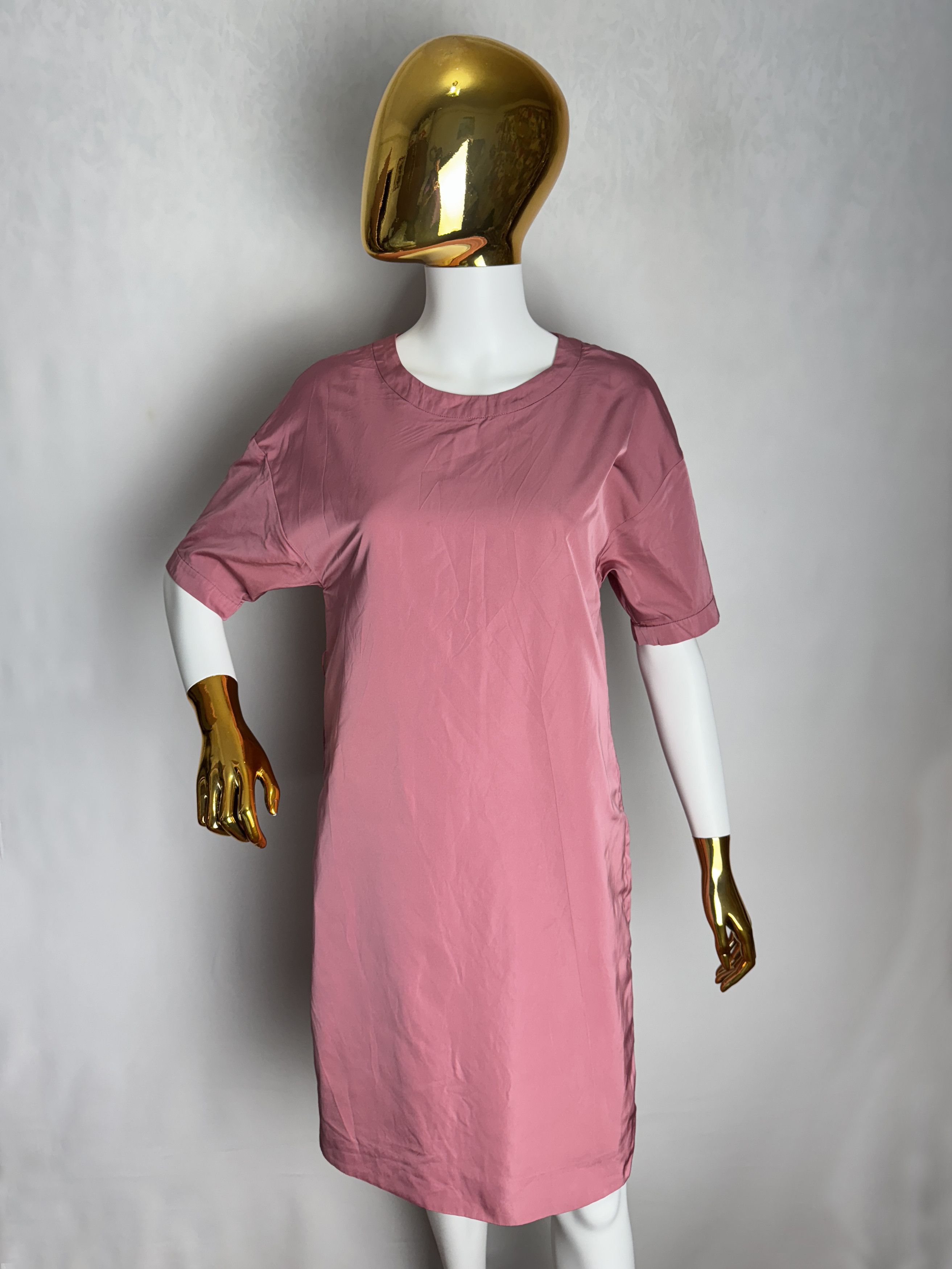 Max Mara × Weekend Max Mara 'S MAX MARA women’s pink short sleeve dress Size L / US 10 / IT 46 - 9 Thumbnail
