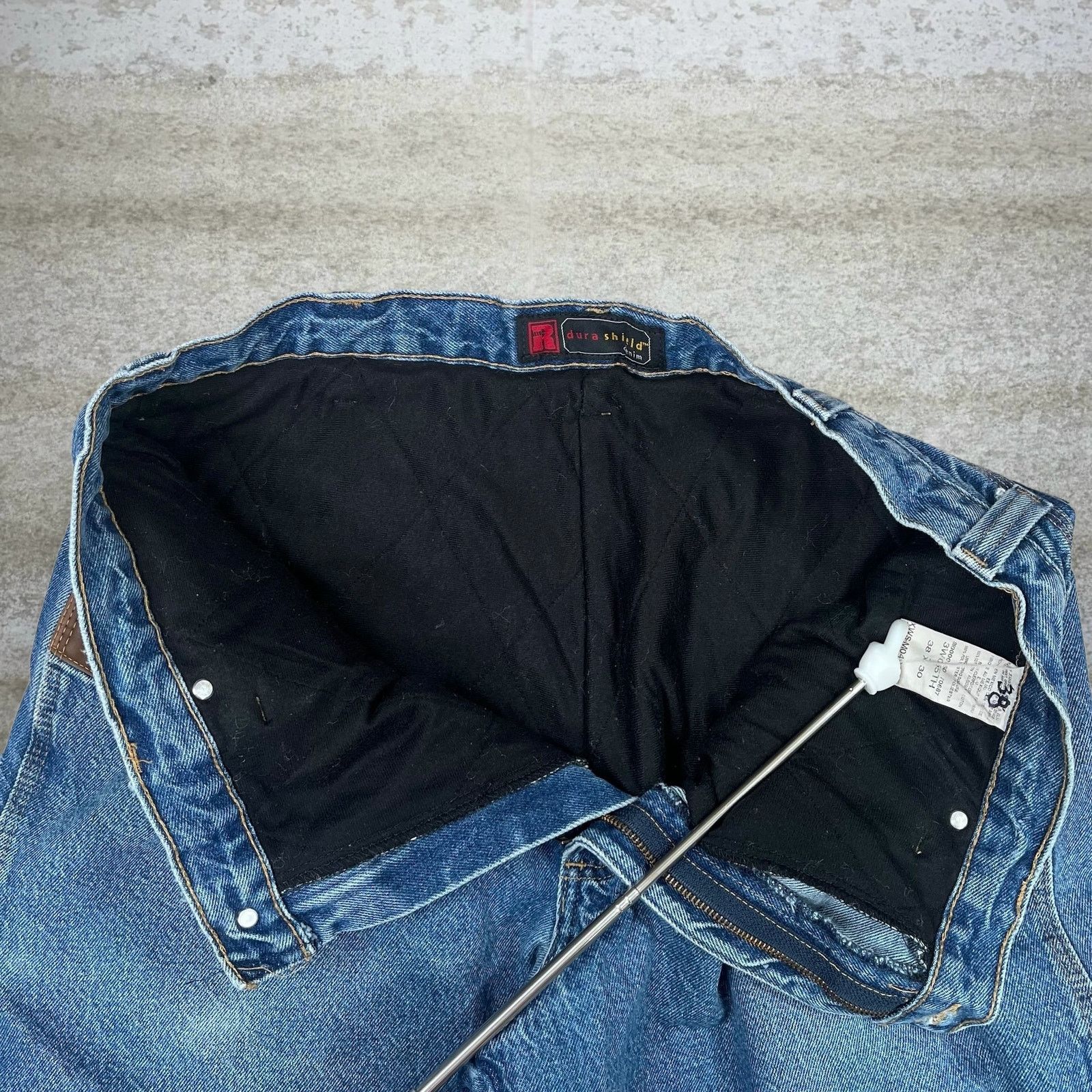 Wrangler Vintage Y2K Wrangler Riggs Jeans 38x30 Baggy Medium Wash Size US 38 / EU 54 - 4 Thumbnail