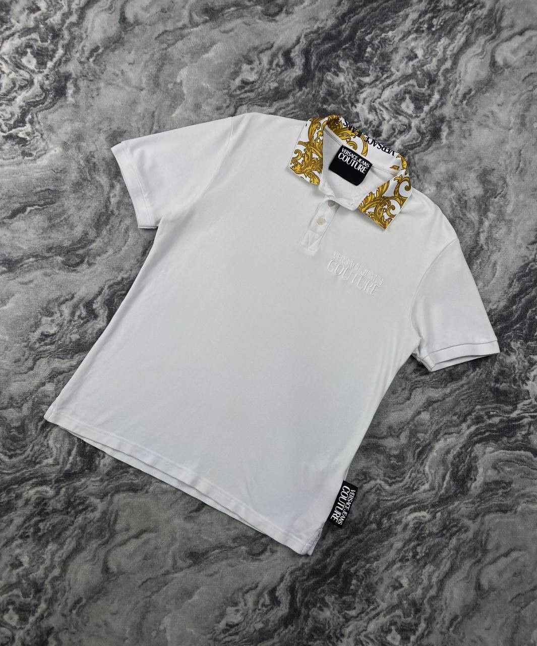Versace Versace Jeans Couture Baroque Print Polo Shirt Men Size M Size US M / EU 48-50 / 2 - 1 Thumbnail