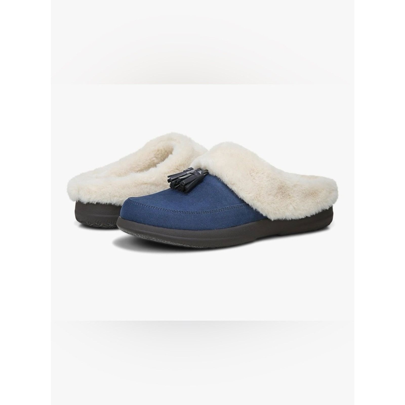 Vionic Vionic Perrin Slip-On Cozy Slipper Womens 8.5M Dark Blue Size US 8.5 / IT 38.5 - 10 Thumbnail