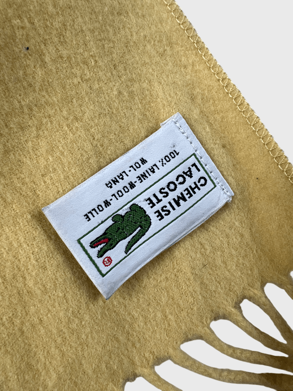 Lacoste Vintage Lacoste Wool Scarf Size ONE SIZE - 5 Thumbnail