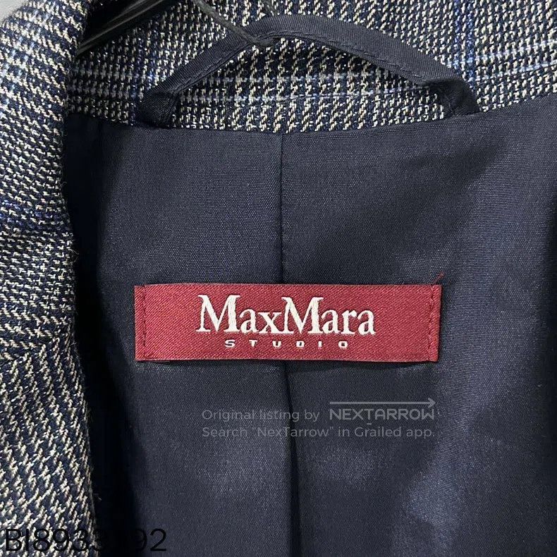 Max Mara Max Mara Plaid silver thread suit Size M / US 6-8 / IT 42-44 - 8 Thumbnail