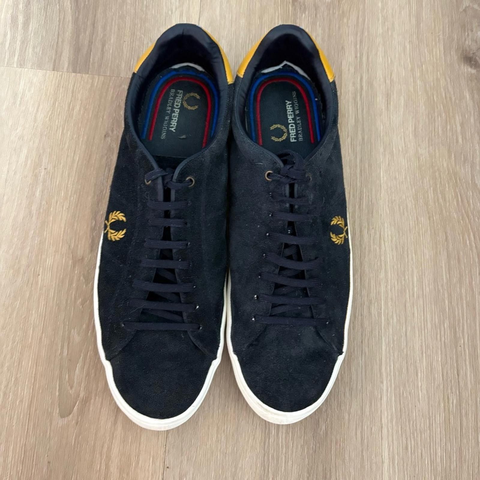 Fred Perry Fred Perry Men’s Blk Suede Sneakers Bradley Wiggins Collab Size US 12 / EU 45 - 2 Thumbnail