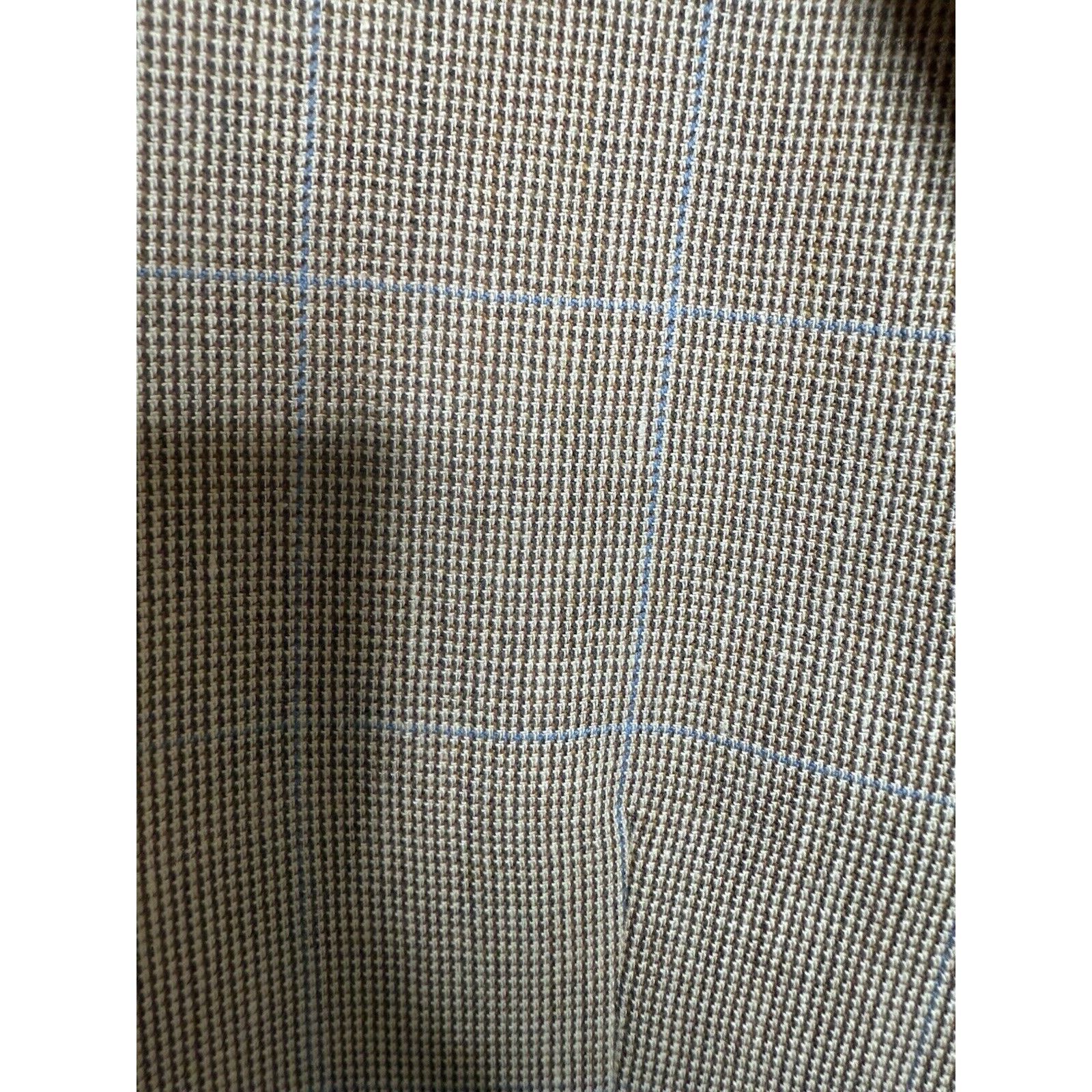 Lauren Ralph Lauren Lauren Ralph Men Sport Coat Blazer Beige Plaid Silk Wool 42R Size US XL / EU 56 / 4 - 5 Thumbnail