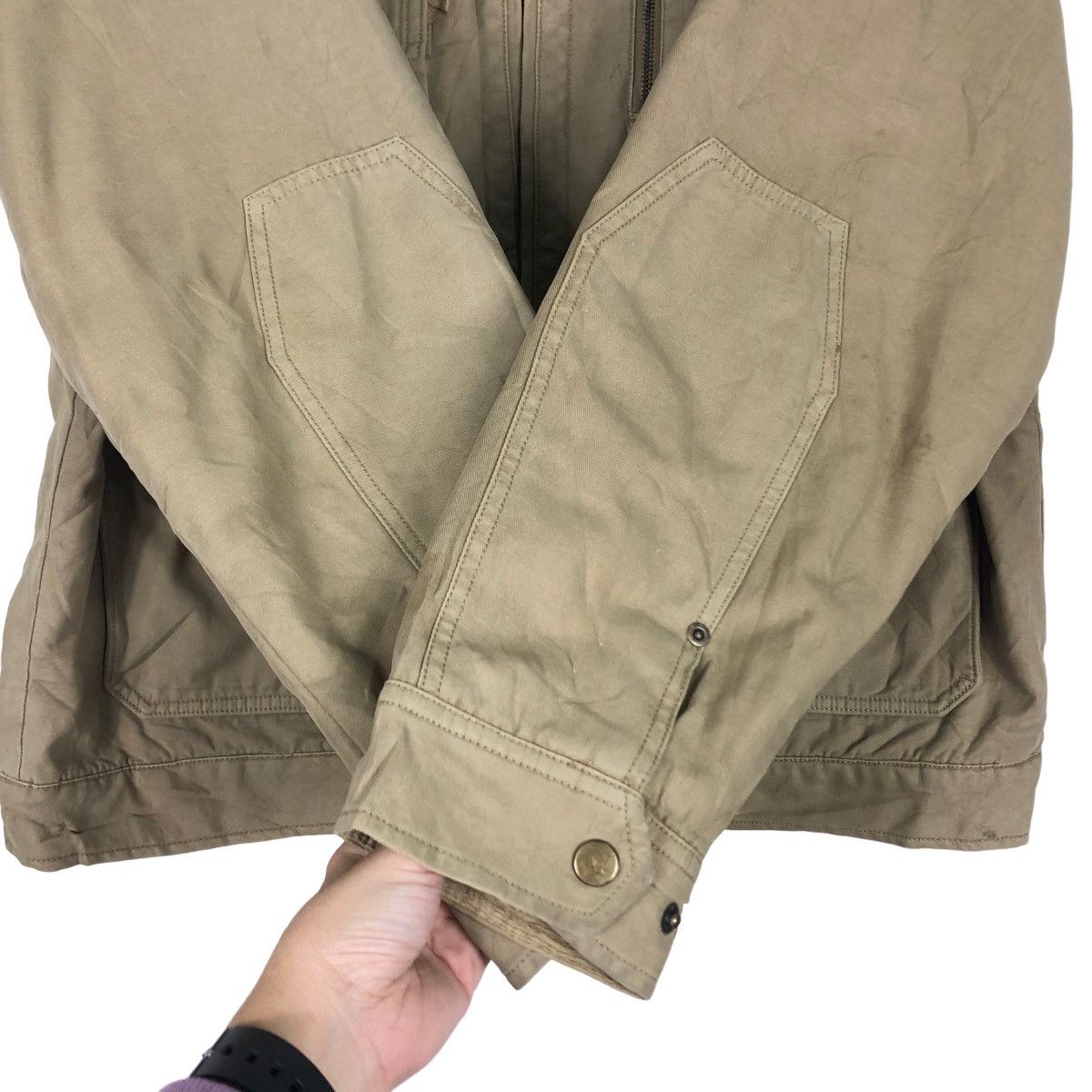 Japanese Brand 🔥Vintage Denim Biker Jacket Arizona Issey Miyake Japan Size US L / EU 52-54 / 3 - 13 Thumbnail
