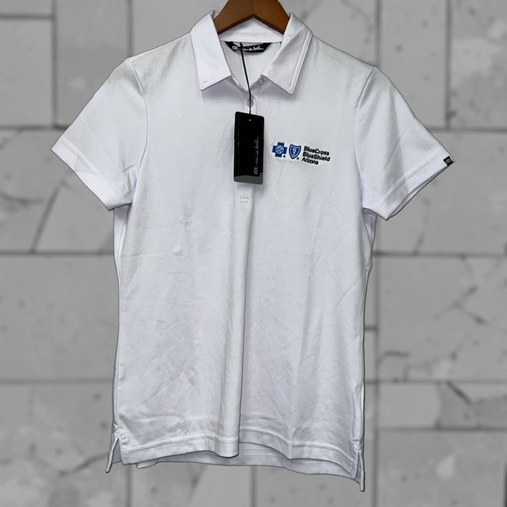 TravisMathew Travis Mathew Polo Shirt Womens Size M White NWT Blue Cross AZ Size M / US 6-8 / IT 42-44 - 1 Thumbnail