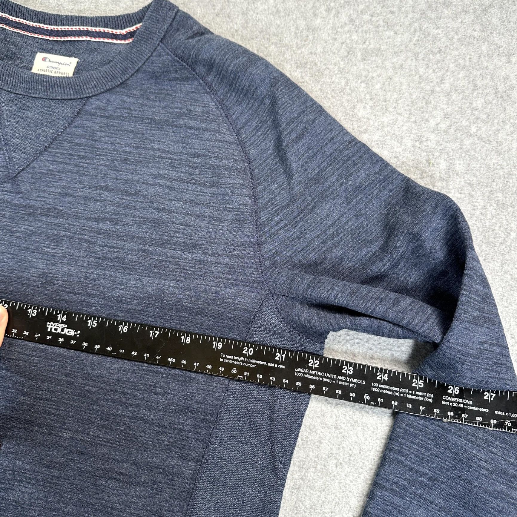 Champion Champion Sweatshirt Mens Large Blue Raglan Crewneck Pullover Solid Casual Top Size US L / EU 52-54 / 3 - 6 Thumbnail