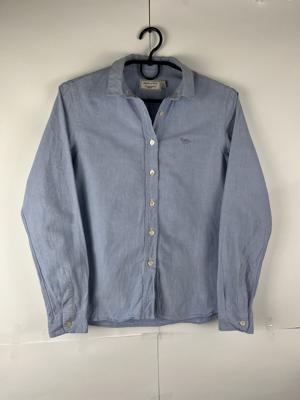 Maison Kitsune Maison Kitsune Luxury Classic Cotton Shirt Blouse Portugal Size XS / US 0-2 / IT 36-38 - 1 Thumbnail