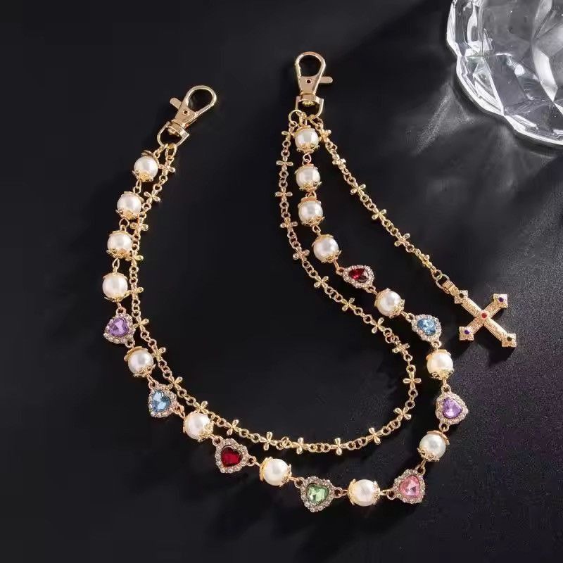 Jewelry Gold Color Hiphop Cross Pendant Waist Chain Pants Size ONE SIZE - 4 Thumbnail
