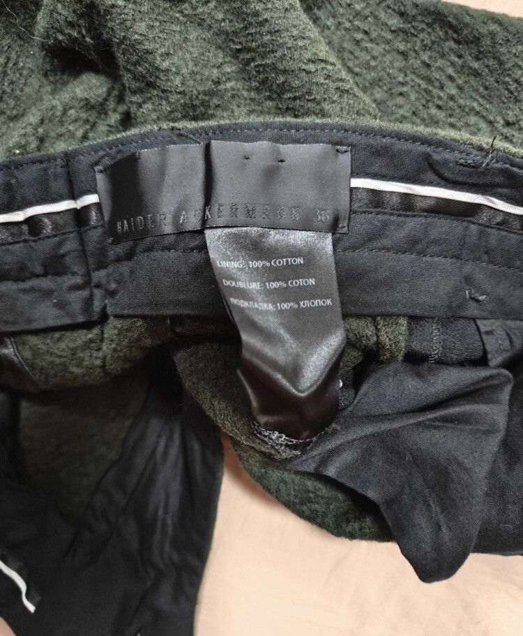 Haider Ackermann Haider Ackermann Dark Green Patchwork Pants 2415-Nextarrow Size US 36 / EU 52 - 3 Thumbnail