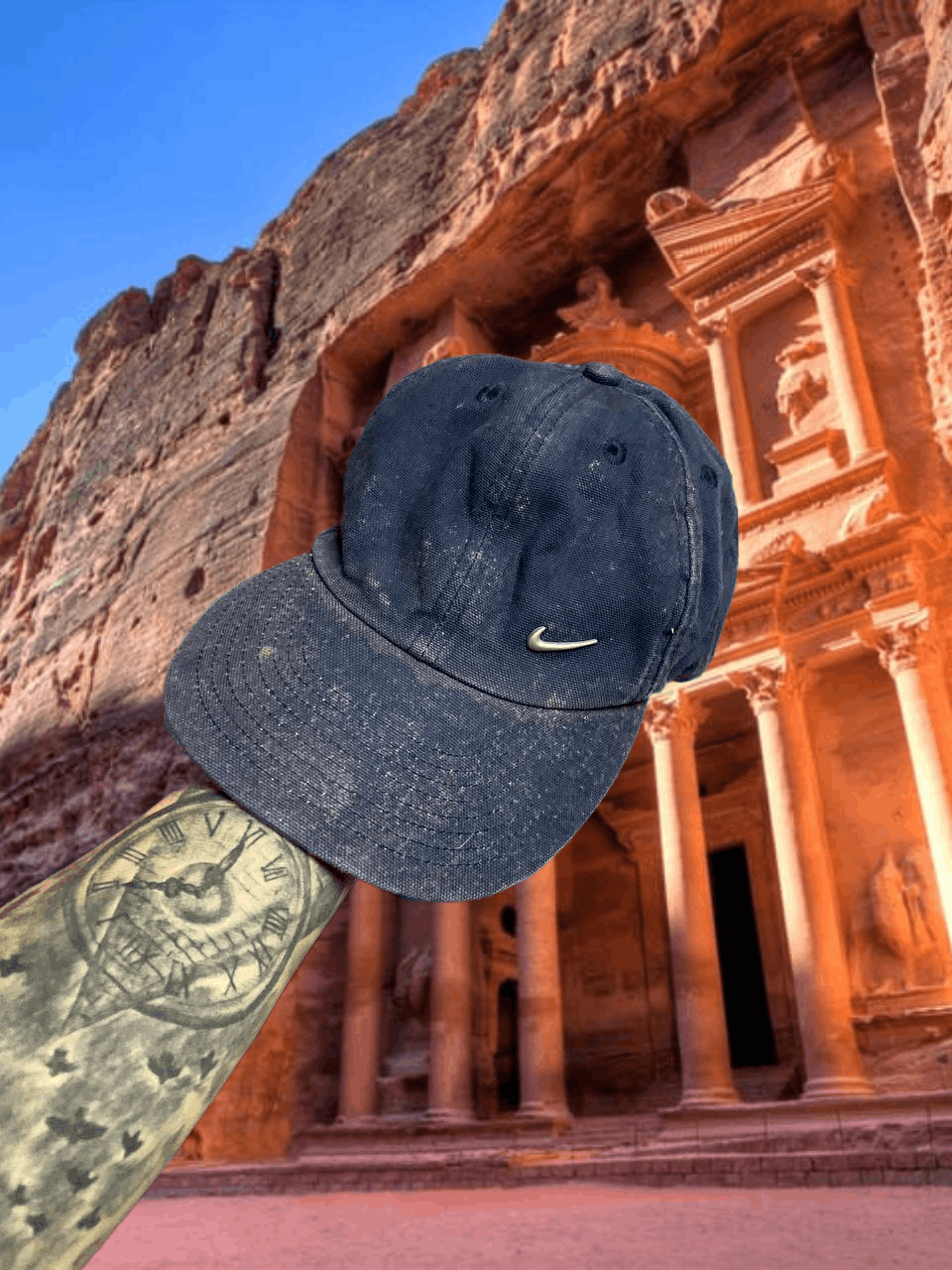 Nike Hats blue Vintage Nike Cap logo Y2K streetwear Size ONE SIZE - 1 Thumbnail