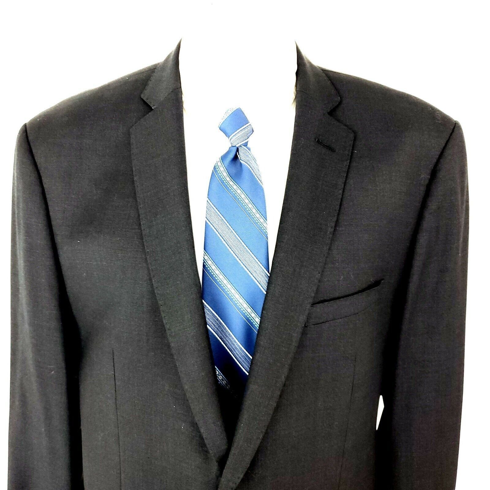 Joseph Abboud Joseph Abboud Wool 2 Button Blazer 46R Gray Slim Fit 48R Size 46R - 1 Thumbnail