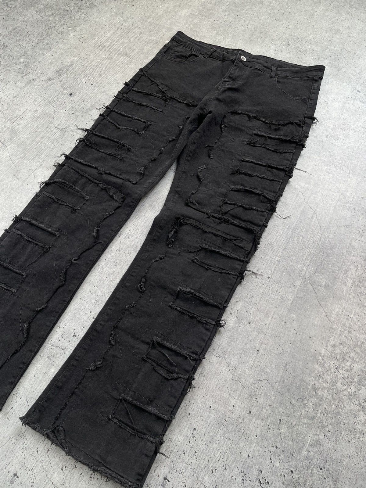 Japanese Brand VTG RICK OWENS BALENCIAGA STYLE Y2K JEANS 90S Size US 34 / EU 50 - 3 Thumbnail