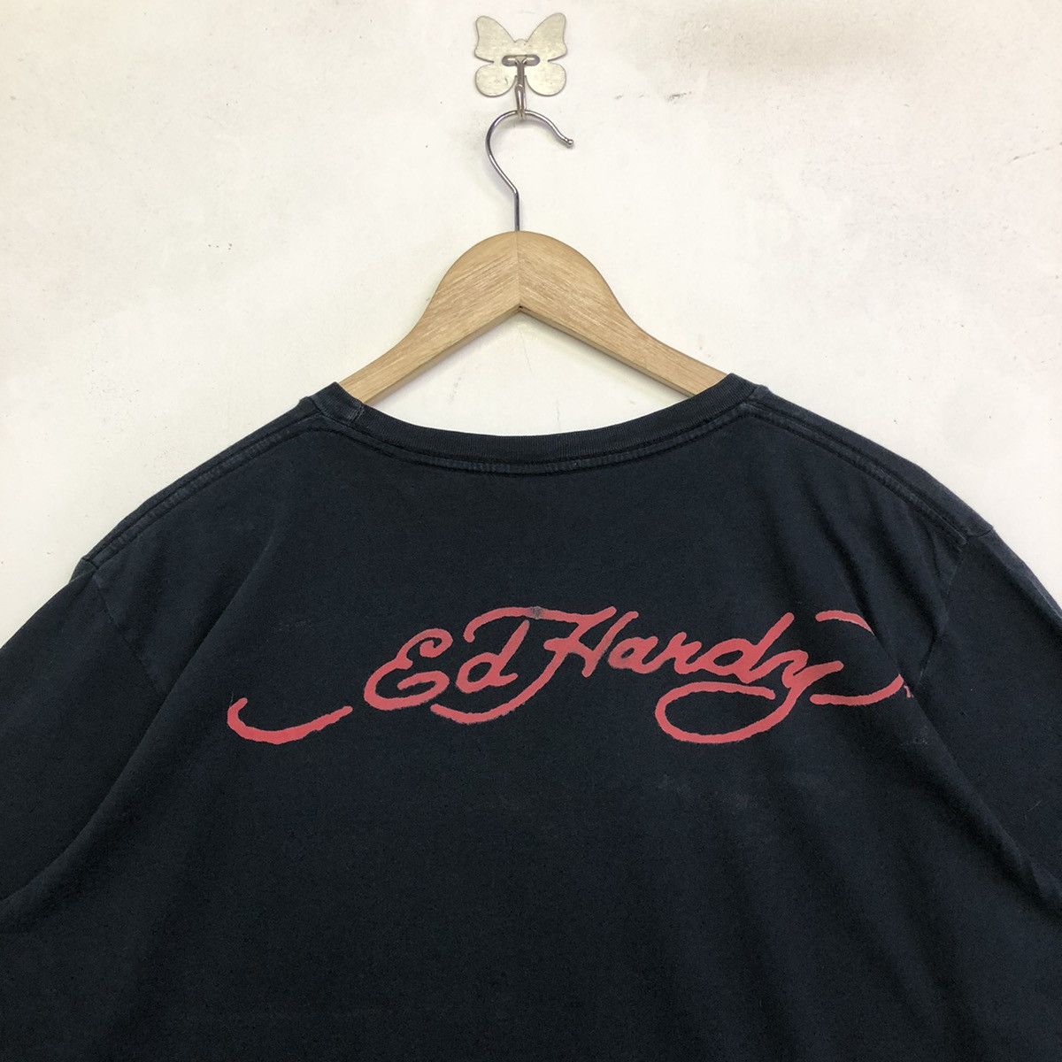 Ed Hardy Thrashed Ed Hardy By Christian Audigier Skull Photo Tee Size US L / EU 52-54 / 3 - 14 Thumbnail
