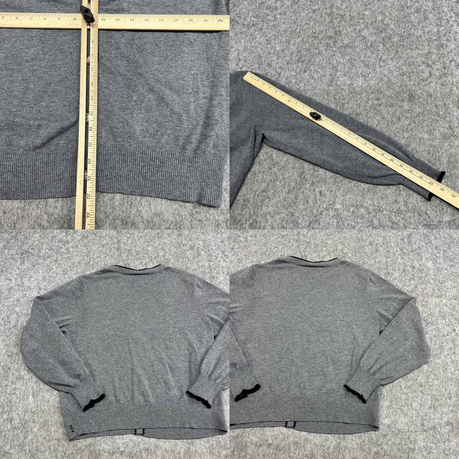 Scotch & Soda Scotch & Soda Cardigan Sweater Womens XL Gray V Neck Button Front Soft Knit Size XL / US 12-14 / IT 48-50 - 9 Thumbnail