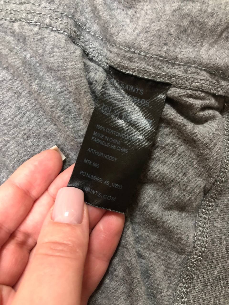 Allsaints × Vintage Vintage Allsaints Logo Faded Zip Hoodie Y2K Size US M / EU 48-50 / 2 - 7 Thumbnail