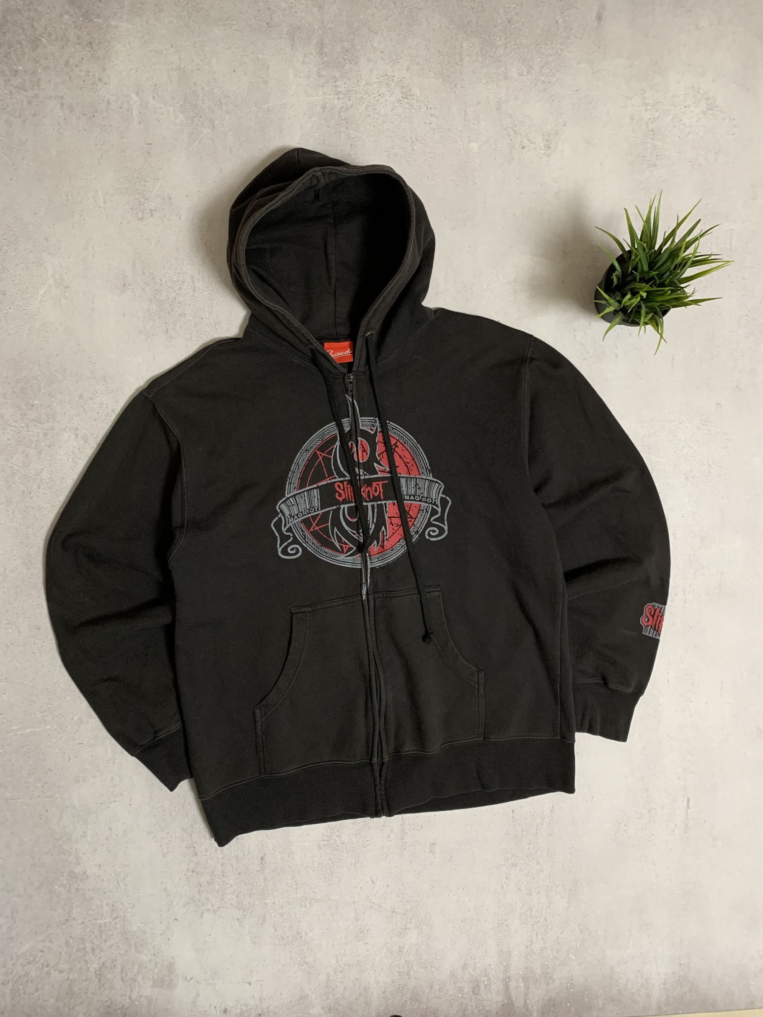Band Tees × Vintage Vintage Slipknot Hoodie 2007 Big Logo Baggy Y2K Crazy 90s Size US L / EU 52-54 / 3 - 1 Thumbnail