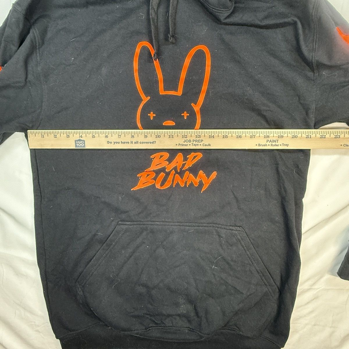 Other NWT Bad Bunny hoodie Black and neon orange Mens Large Size US L / EU 52-54 / 3 - 6 Thumbnail