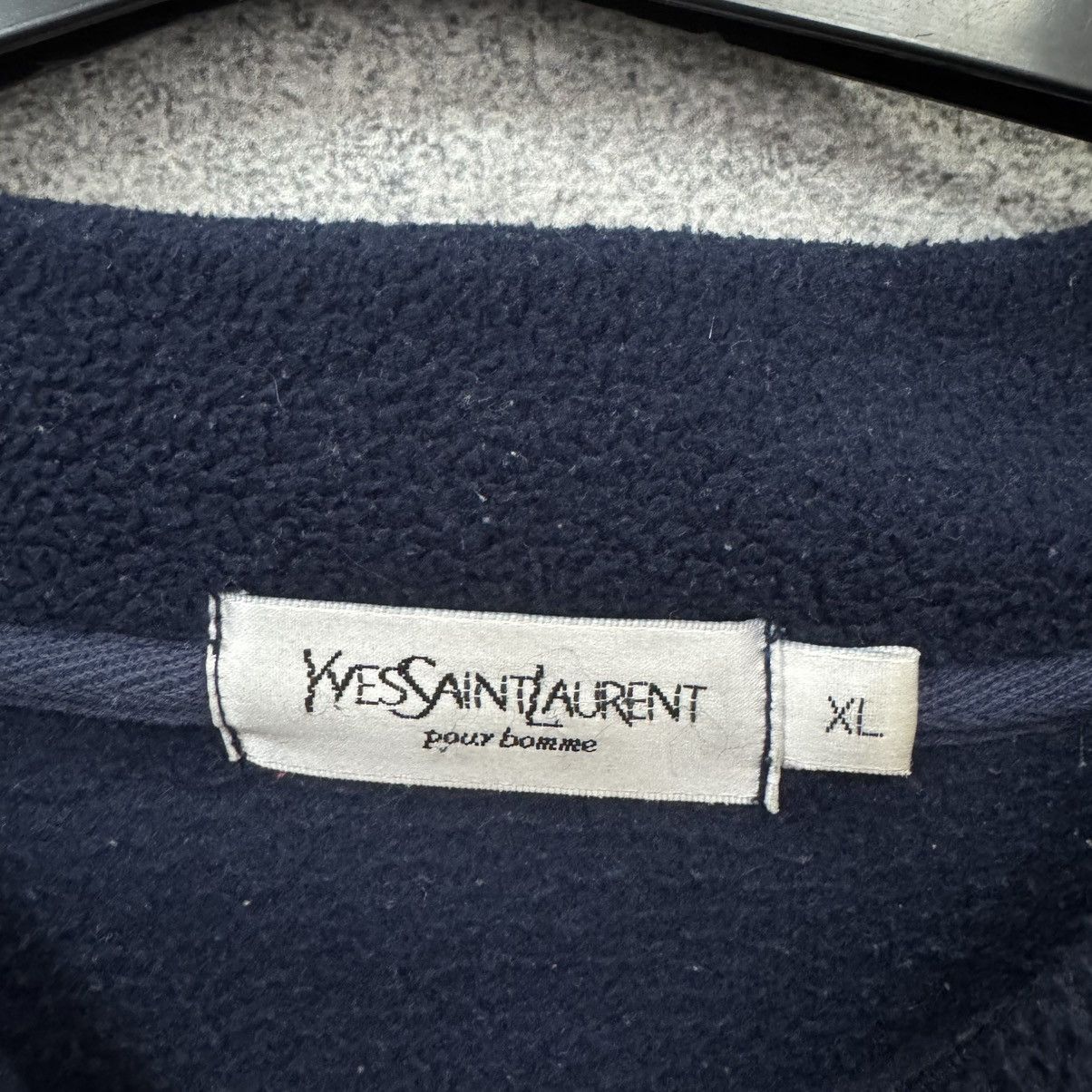 Yves Saint Laurent Vintage Yves Saint Lauren Fleece Sweatshirt YSL Size US XL / EU 56 / 4 - 4 Thumbnail