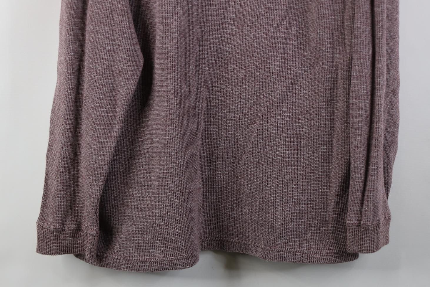 Vintage Vintage 90s Streetwear Thermal Waffle Knit Long Sleeve Polo Size US L / EU 52-54 / 3 - 3 Thumbnail