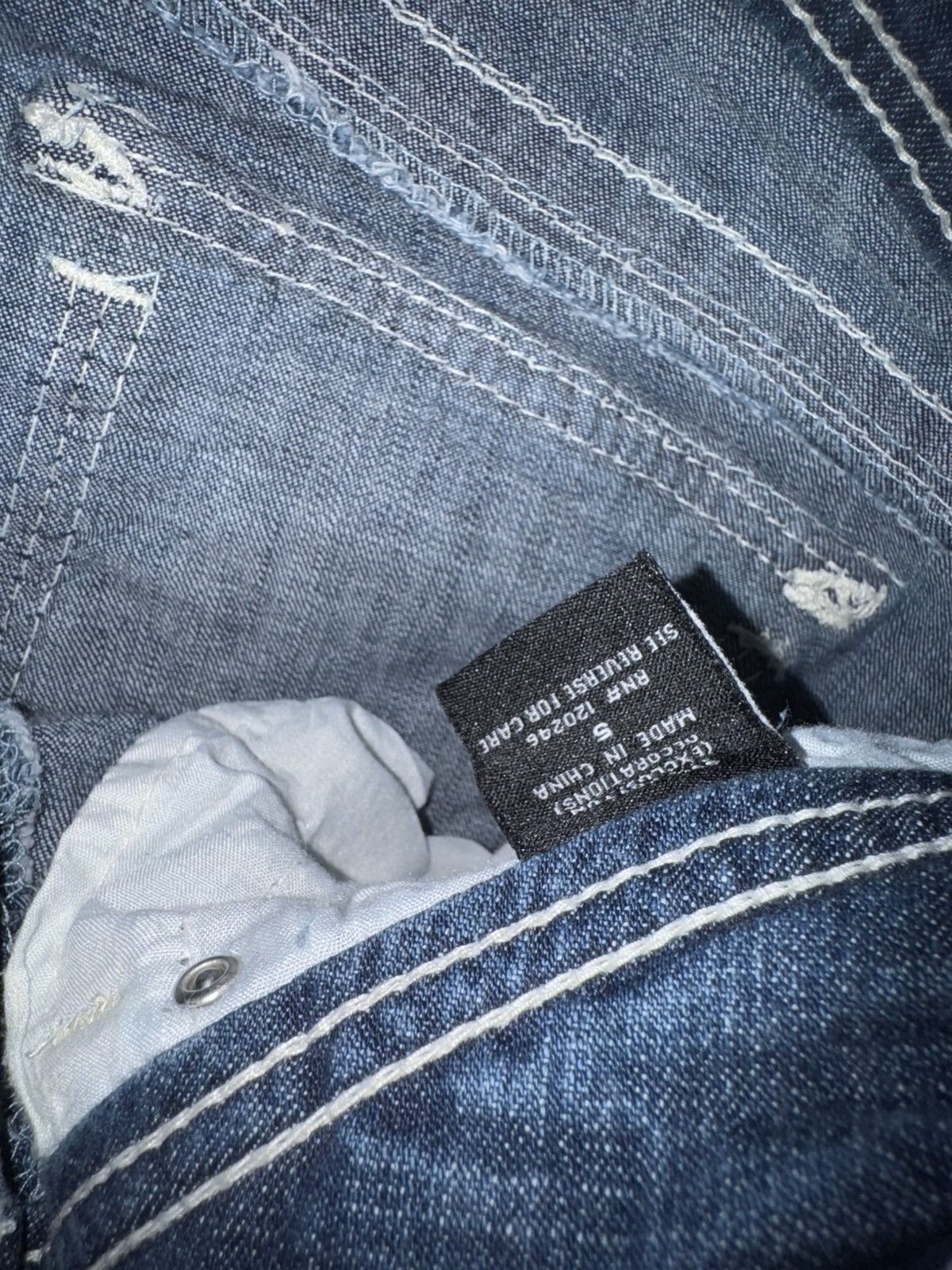 Other WALLFLOWER Early 2000’s Y2K Low-waisted, straight blue jeans Size 26" / US 2 / IT 38 - 11 Thumbnail