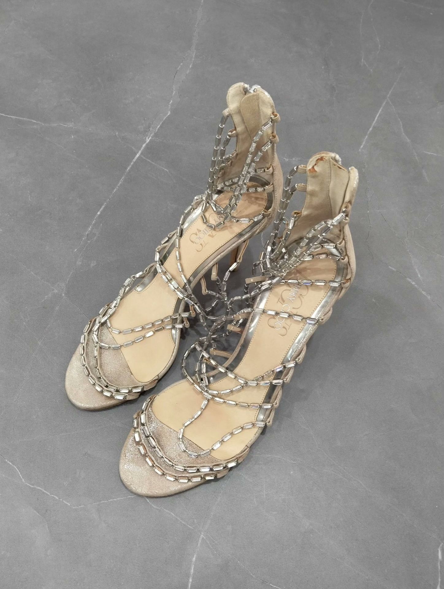 Jimmy Choo Jimmy Choo Beige Sandals 39 Women Size US 8.5 / IT 38.5 - 1 Thumbnail