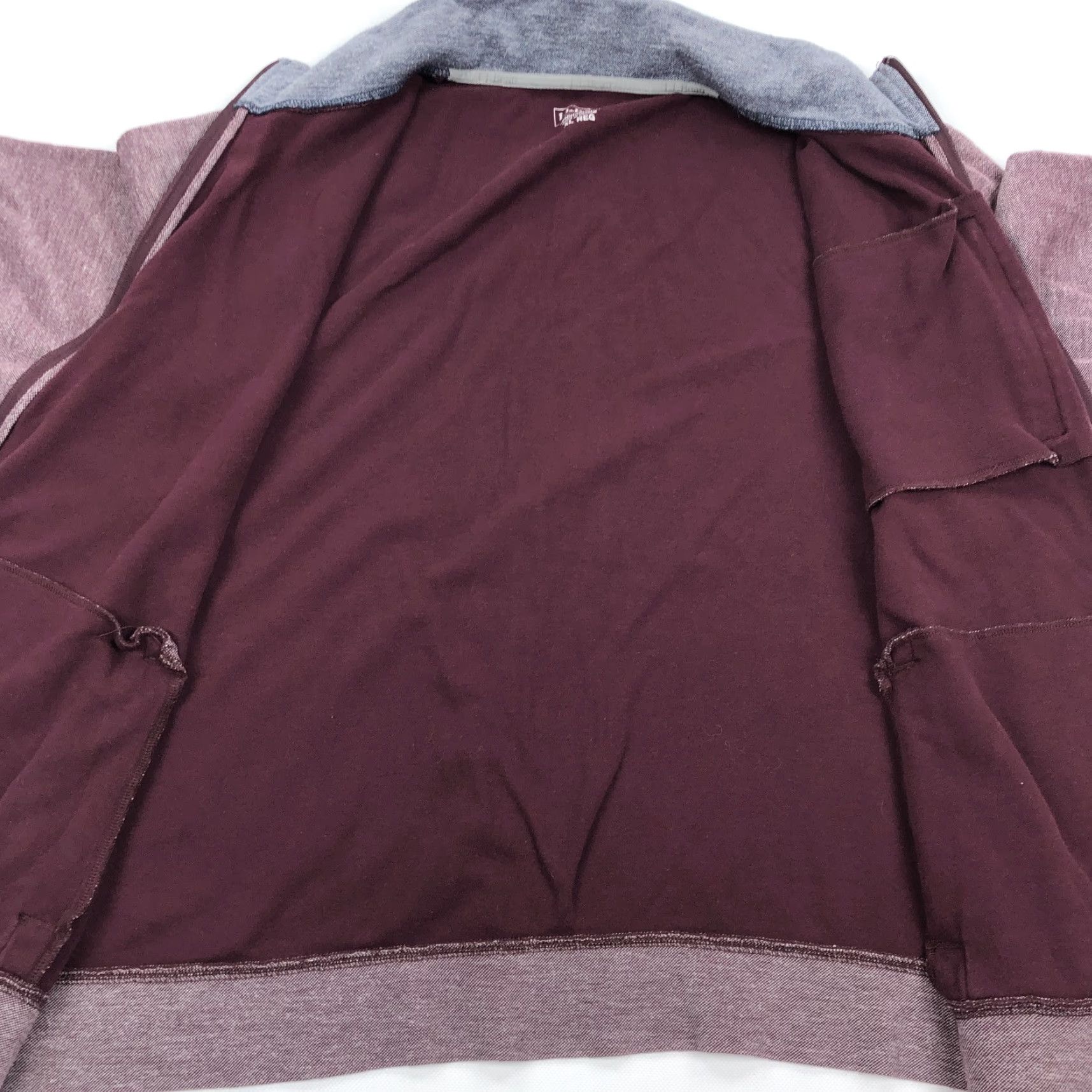 Vintage L.L.Bean Mens XL Regular Full Zip Fleece Jacket Burgundy Heather Size US XL / EU 56 / 4 - 7 Thumbnail