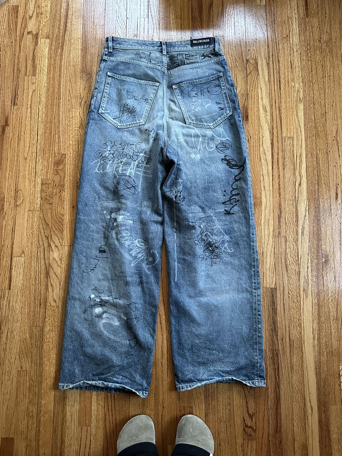 Balenciaga Balenciaga Summer 23' Graffiti Jeans | Grailed