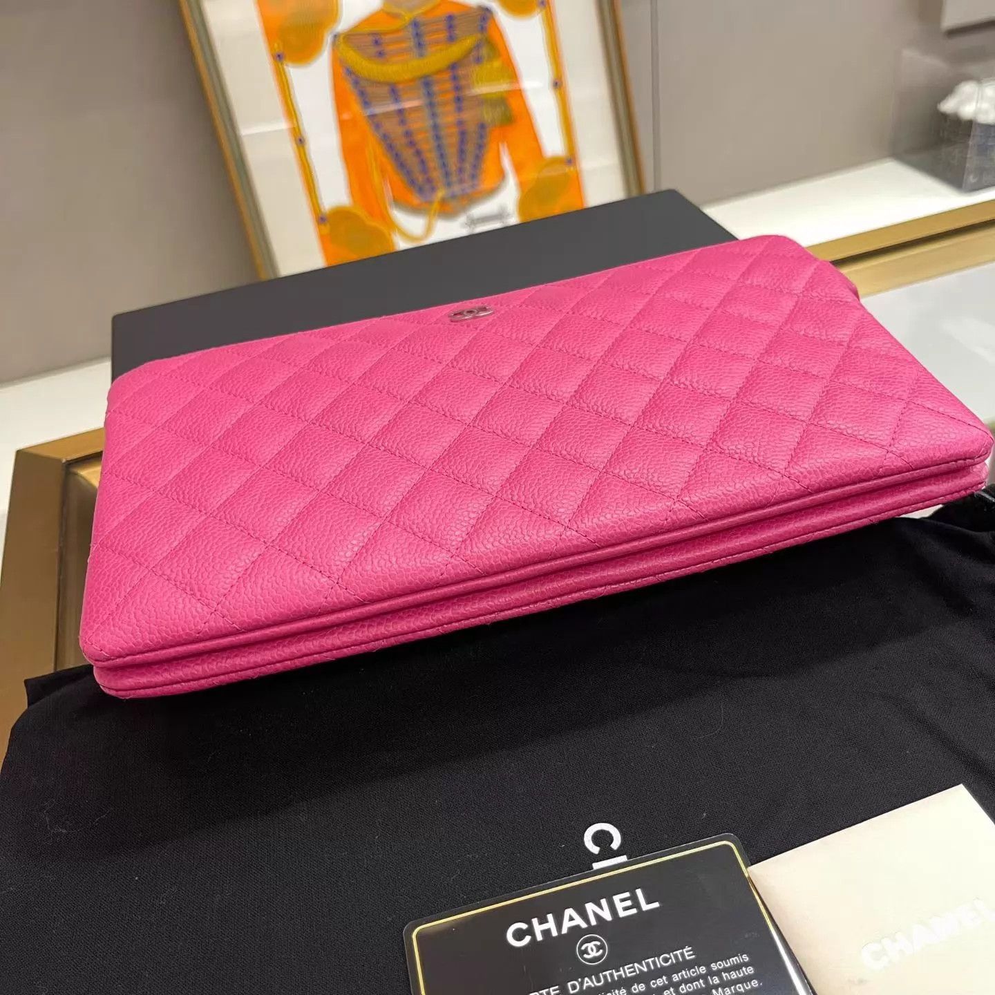 Chanel Chanel Litchi Cowhide Unused Clutch 26x12 AK940 Size ONE SIZE - 3 Thumbnail