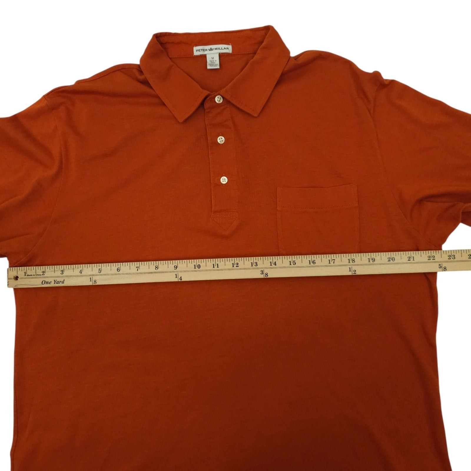 Peter Millar Peter Millar Polo Shirt Mens M Burnt Orange Pima Cotton Size US M / EU 48-50 / 2 - 3 Thumbnail