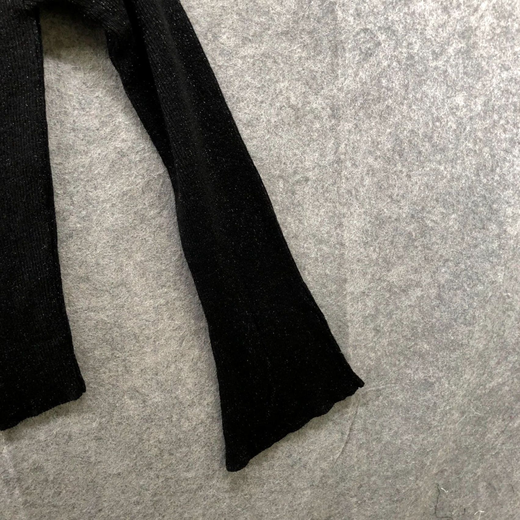 Mango MNG Mango Off Shoulder Flare Sleeve Cardigan Womens XL Black Metallic Size XL / US 12-14 / IT 48-50 - 5 Thumbnail