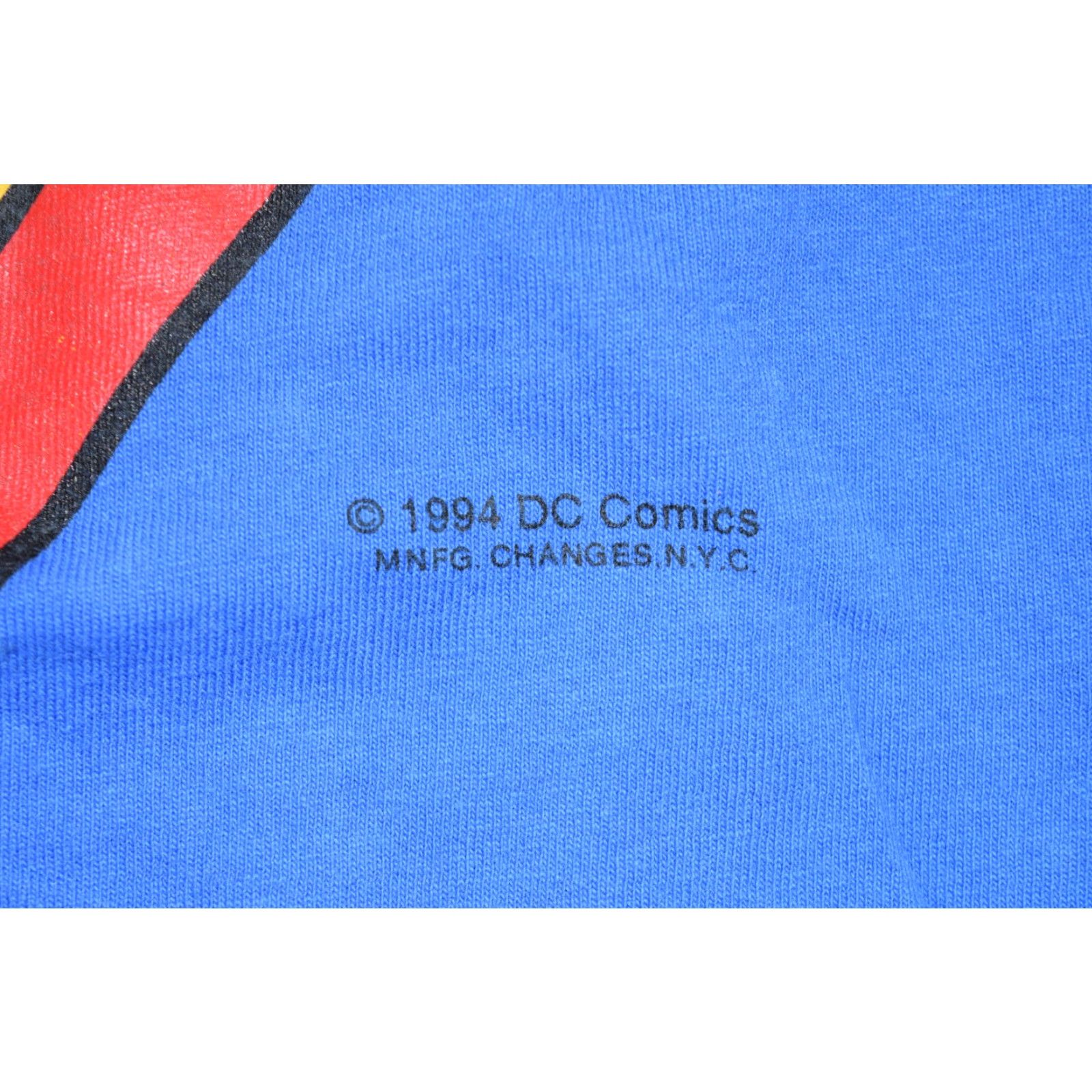 Hanes VINTAGE 1994 SUPERMAN LOGO T-SHIRT ADULT UNISEX SIZE XL BLUE DC COMICS 90s MENS Size US XL / EU 56 / 4 - 3 Thumbnail