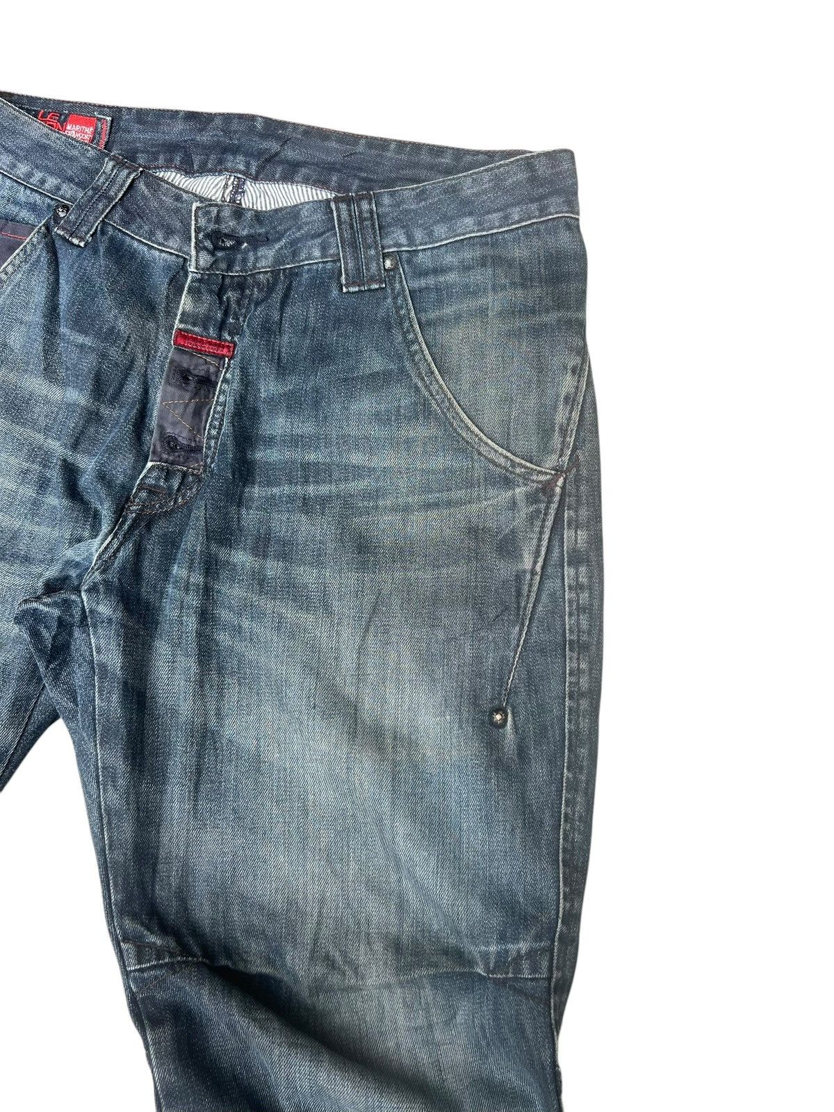 Marithe + Francois Girbaud Vintage Y2K Marithe Francois Girbaud Mud Denim Jeans Size US 32 / EU 48 - 9 Thumbnail