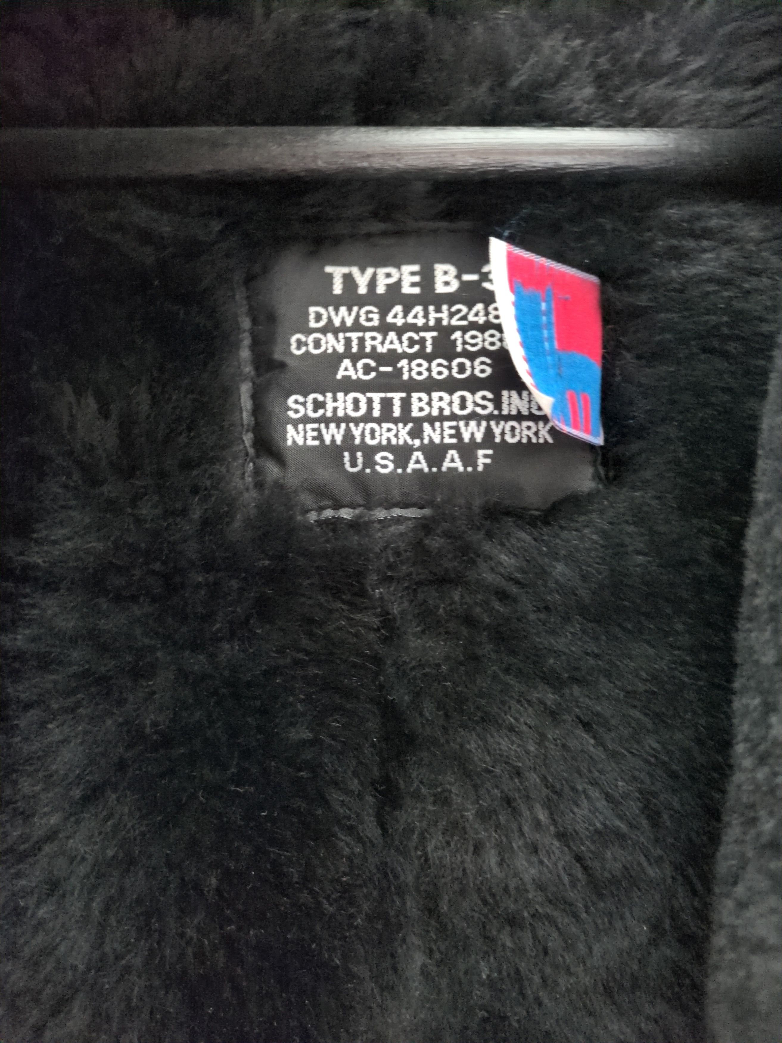 Schott Schott NYC Classic B-3 Sheepskin Bomber Jacket Size US M / EU 48-50 / 2 - 4 Thumbnail
