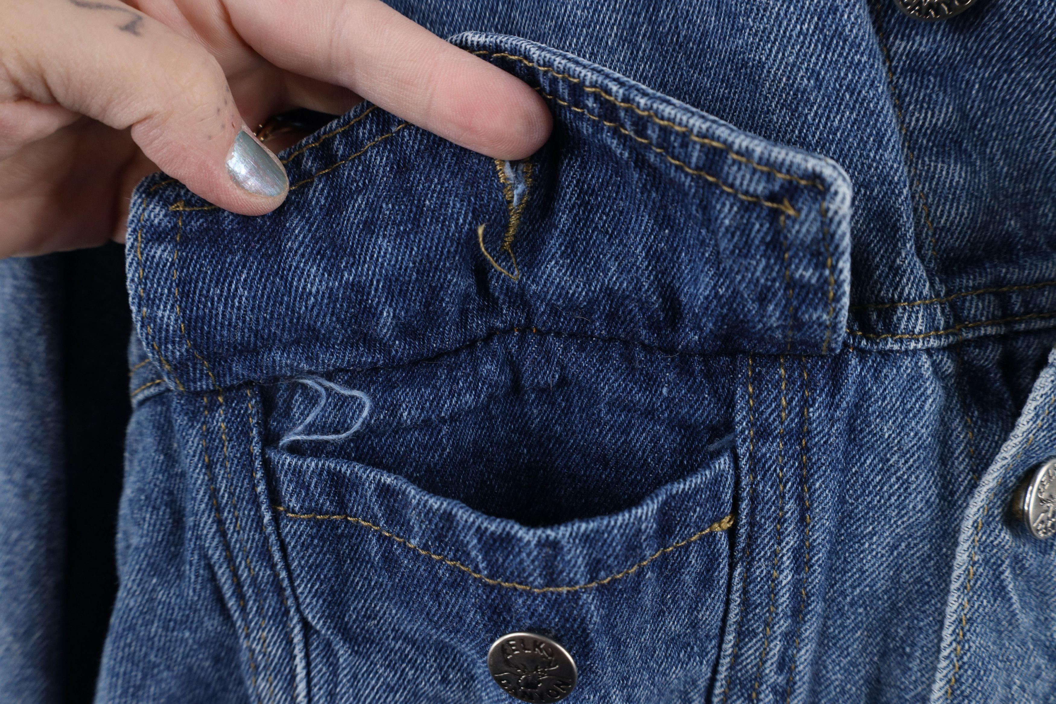 Vintage Vintage 90s Streetwear Buck Denim Jean Trucker Jacket Blue Size US XL / EU 56 / 4 - 5 Thumbnail