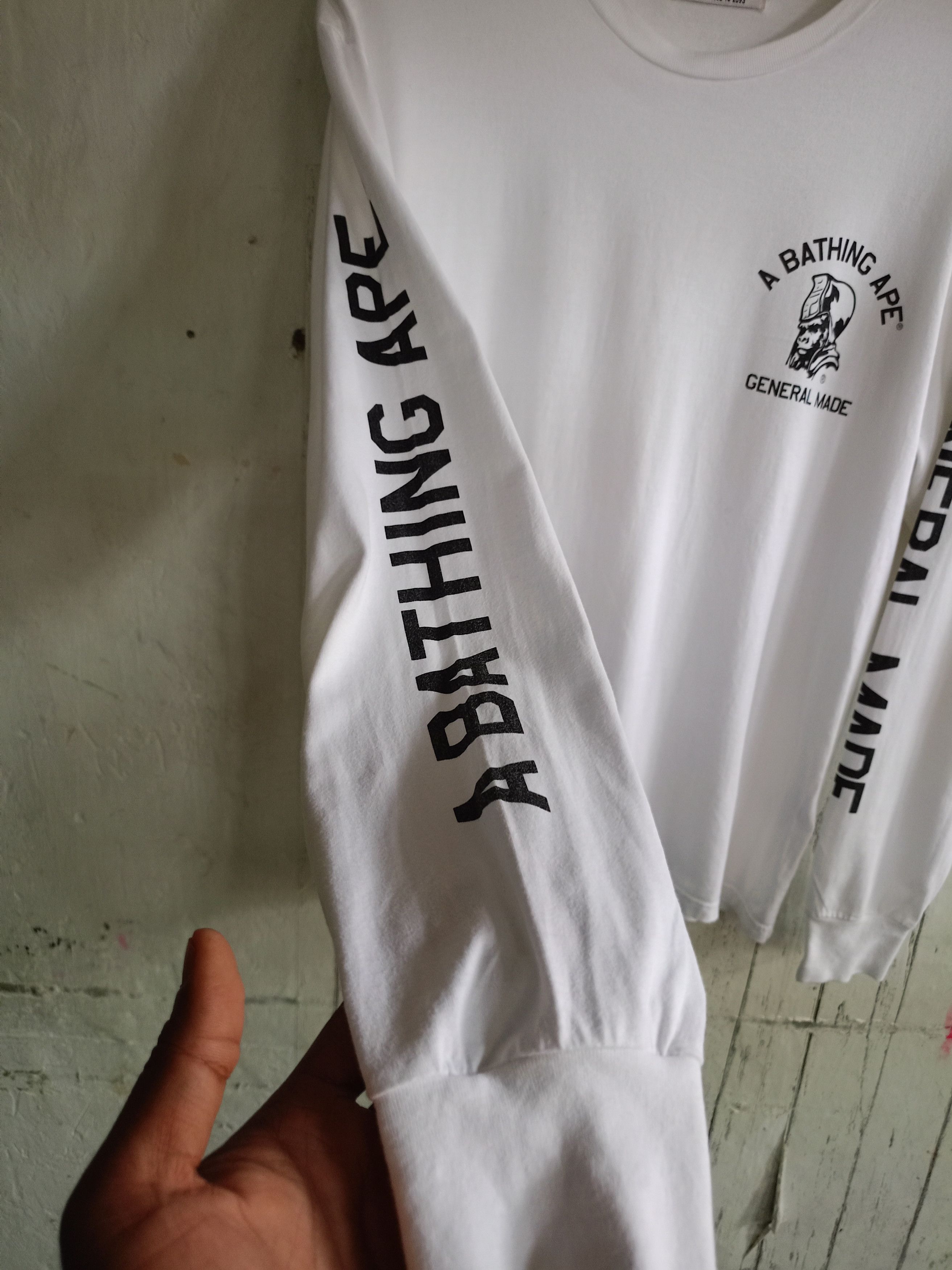 Bape Bape General Made Long Sleeve t-shirt Size US M / EU 48-50 / 2 - 5 Thumbnail