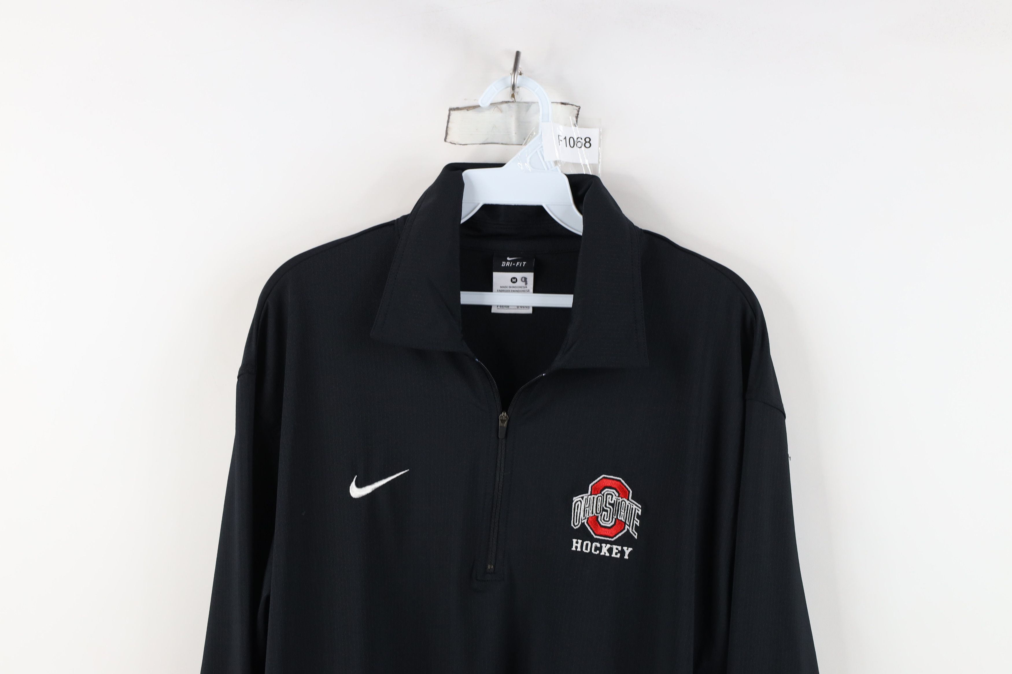 Nike Nike Issued Ohio State University Hockey Half Zip Polo Shirt Size US M / EU 48-50 / 2 - 2 Thumbnail