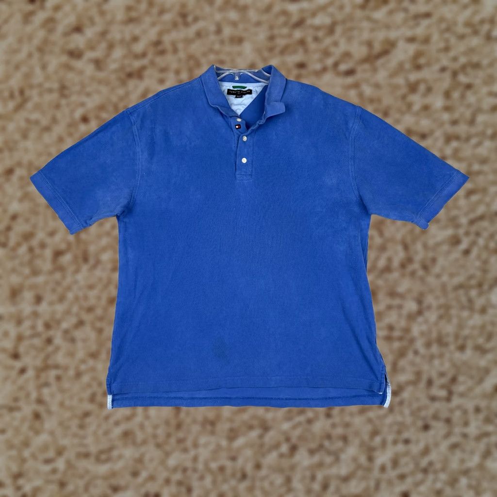 Tommy Hilfiger Tommy Hilfiger Polo Shirt Men 2XL 100% Cotton Short Sleeve Blue Classic Polo Shirt 2XL Mens Size US XXL / EU 58 / 5 - 1 Thumbnail