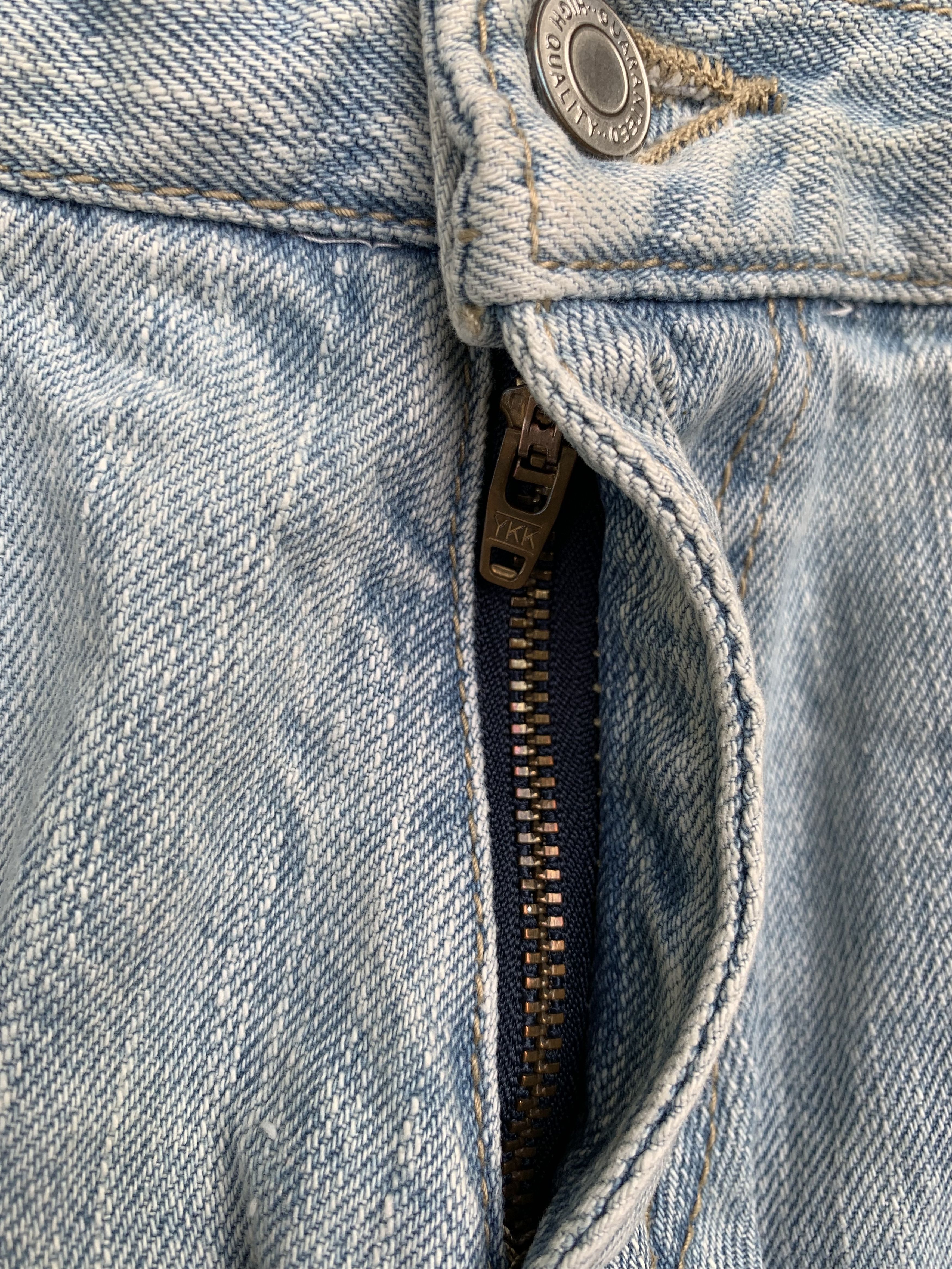 Japanese Brand Vintage Japanese Brand Shashiko DoubleWaist Distressed Jeans Size 29" - 6 Thumbnail