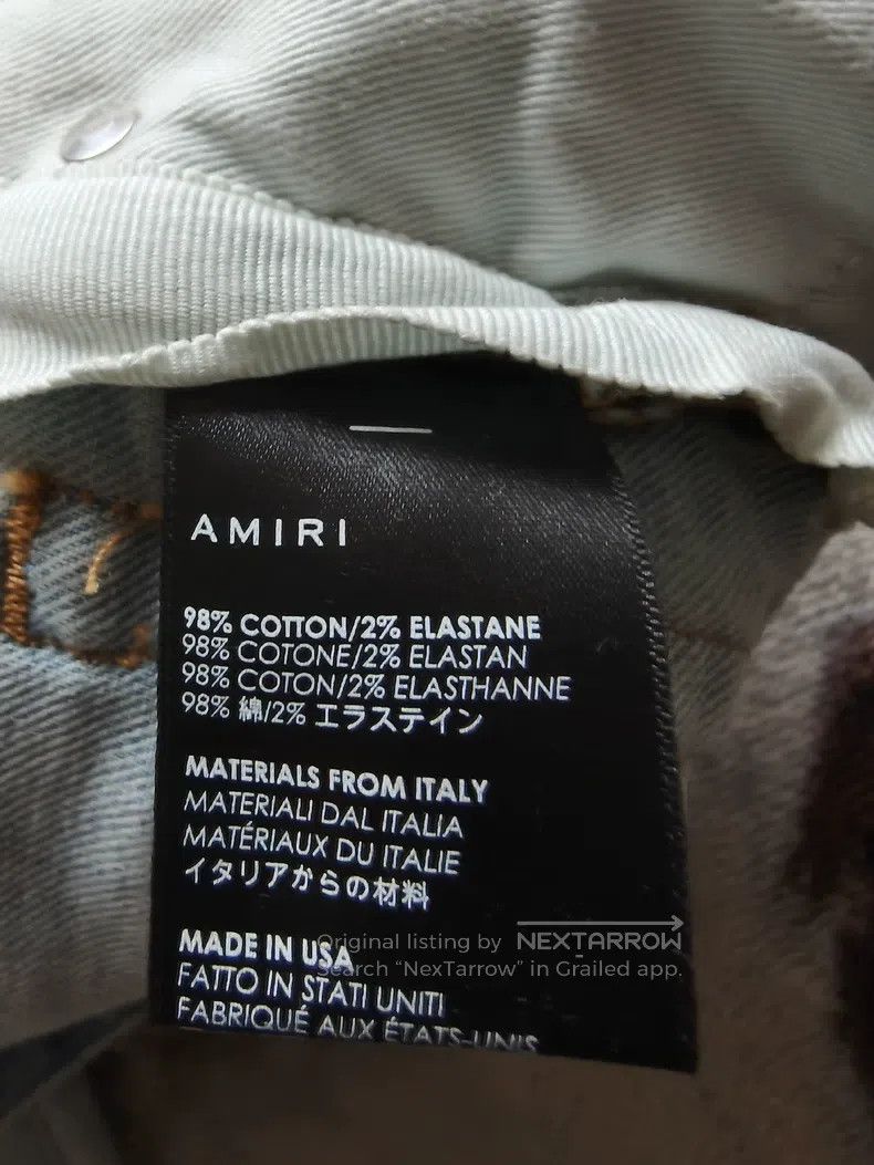 Amiri Amiri Light Blue Women's Denim Jeans Size 29" - 5 Thumbnail