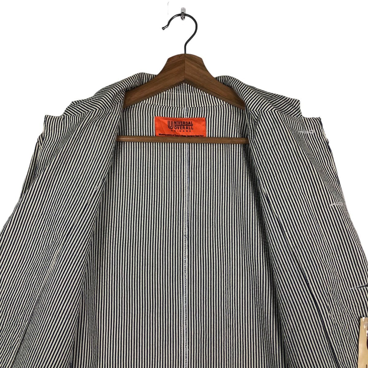 Japanese Brand 🔥Vintage Universal Overall Chicago Chore Jacket Hickory Size US M / EU 48-50 / 2 - 14 Thumbnail