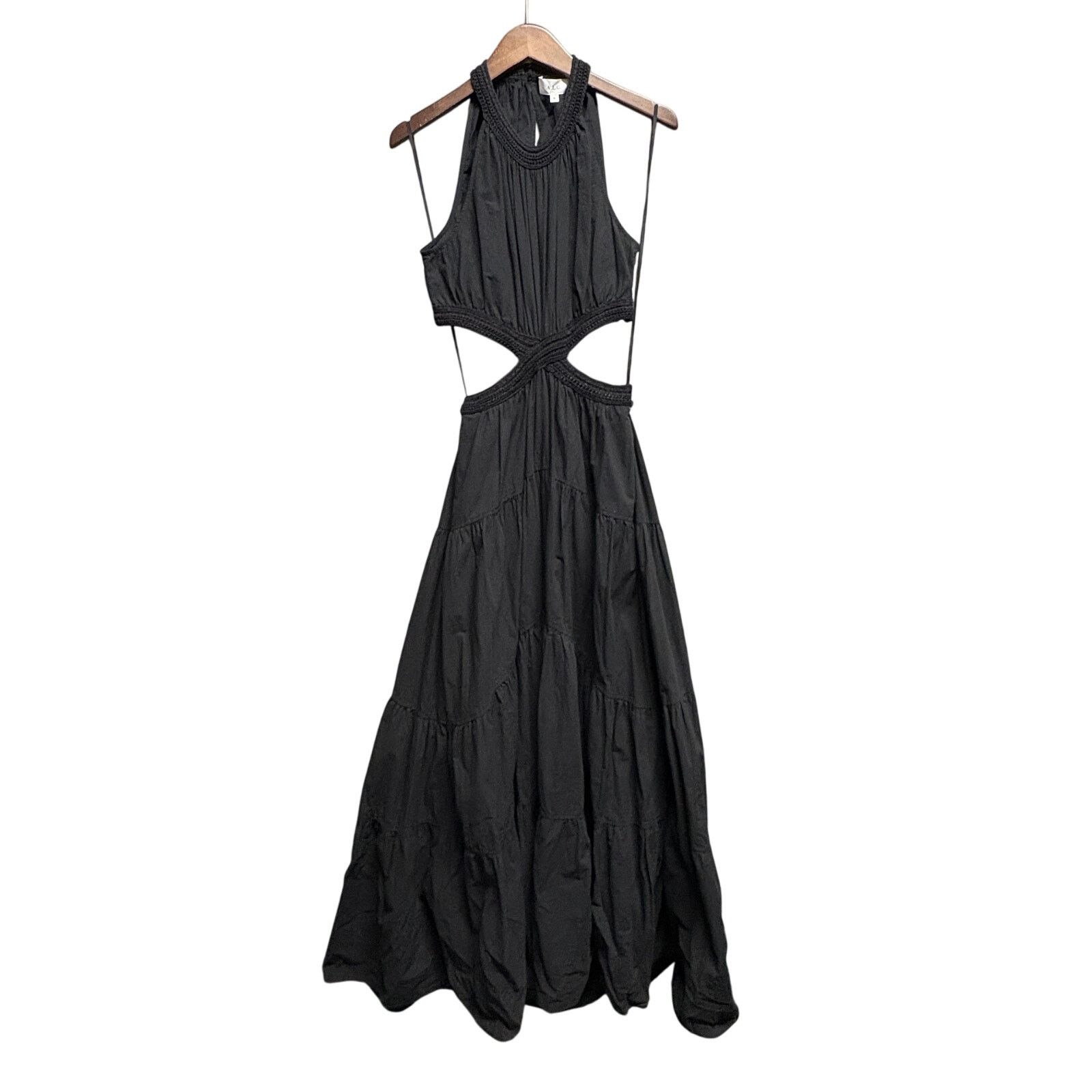 A.L.C. A.L.C. Casey Cutout Maxi Dress Size 6 Black 100% Cotton Size XS / US 0-2 / IT 36-38 - 3 Thumbnail