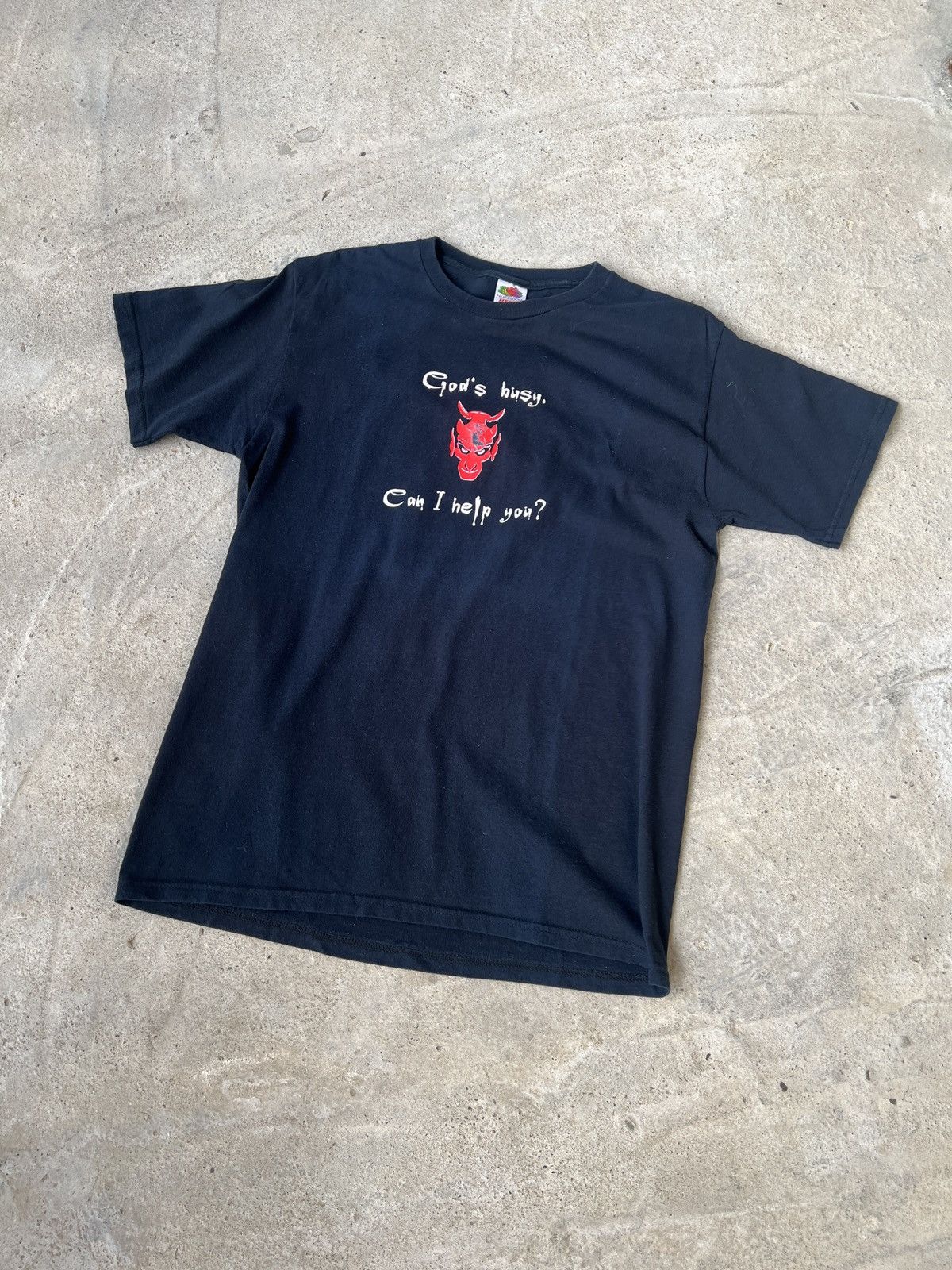 Vintage Vintage God's busy. Can I help you? t-shirt Size US M / EU 48-50 / 2 - 1 Thumbnail