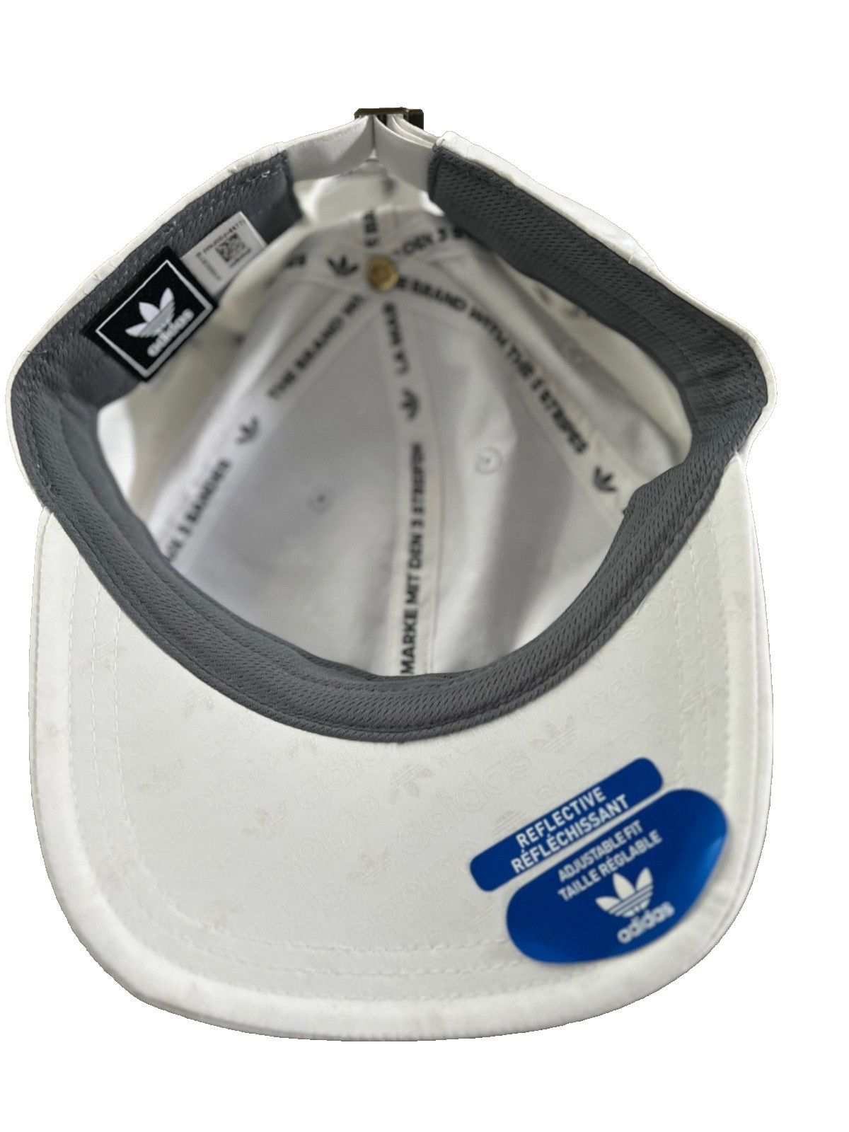 Adidas Adidas CM3888 Reflective Adjustable Cap Hat White ( O/S ) Size ONE SIZE - 4 Thumbnail